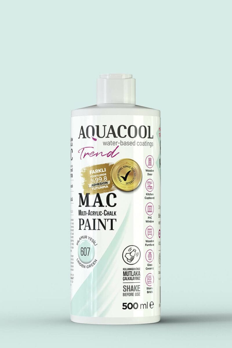 Aquacool Trend M.A.C Su Bazlı Boya 150 ML 144 607 ihlamur yesili 076 75