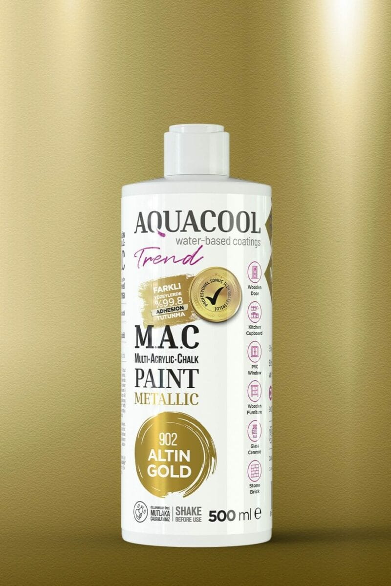 Aquacool Trend M.A.C Su Bazlı Akrilik Lake Metalik Boya