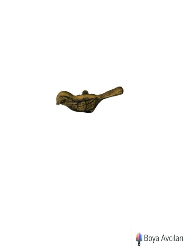 Bv 1836 Antik Altın Desenli Kuş Döküm Kulp