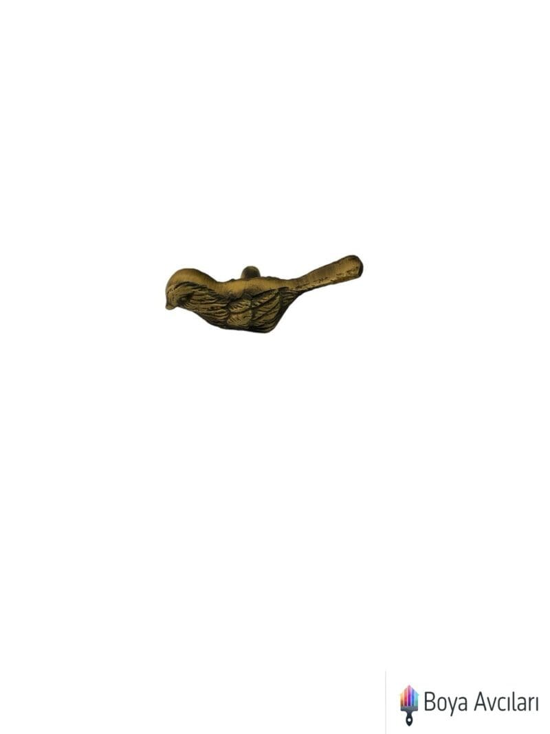 Bv 1836 Antik Altın Desenli Kuş Döküm Kulp