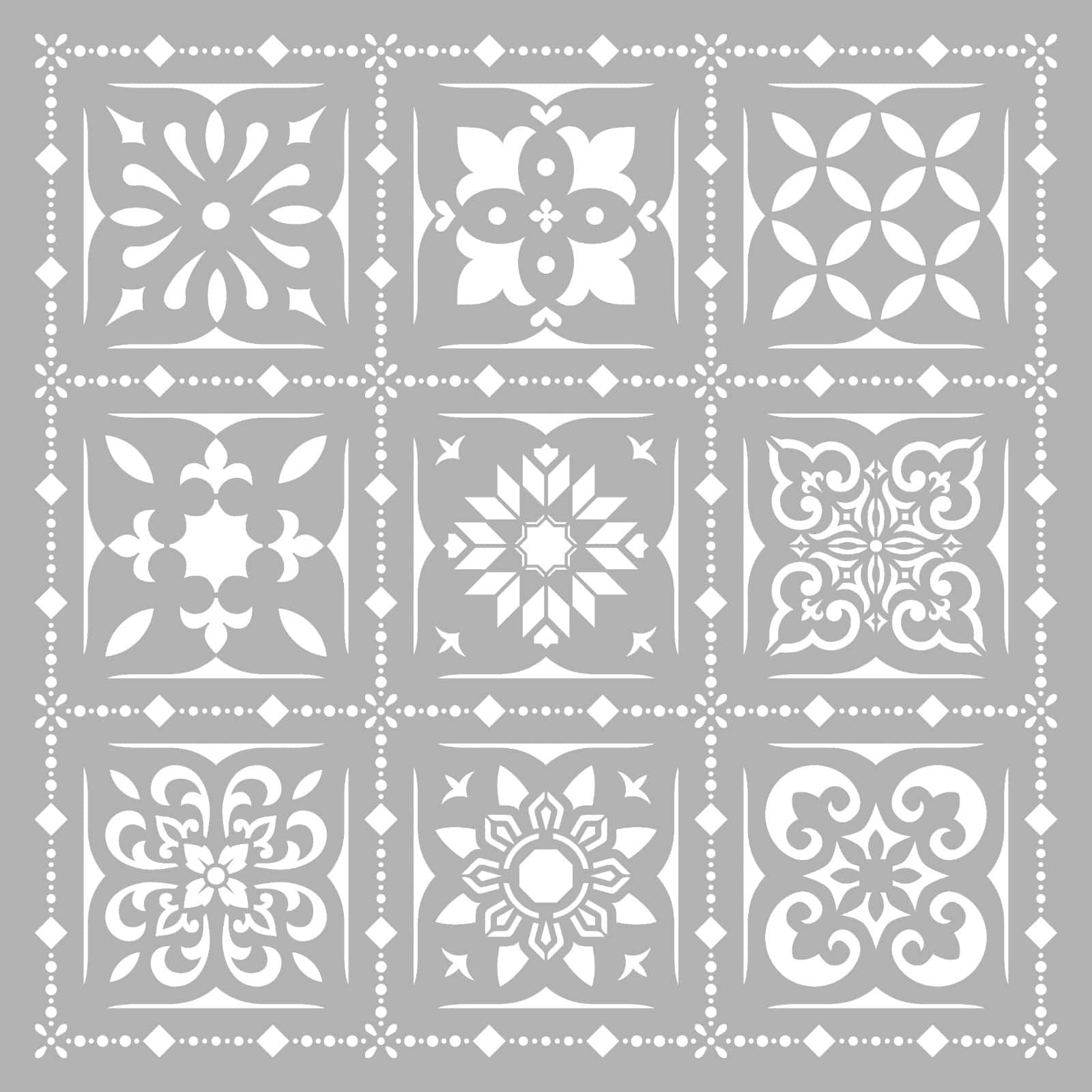 Stencil Per Fustellatrice Sfondo 7 - Matrice In Acciaio 15x9,5 Cm Per Biglietti E Scrapbooking