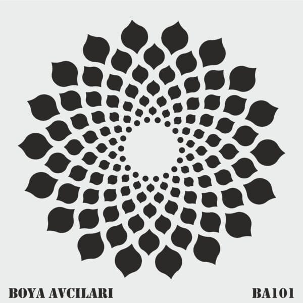 Boya Avcıları Ba 101 Stencil 70 x 70 Cm