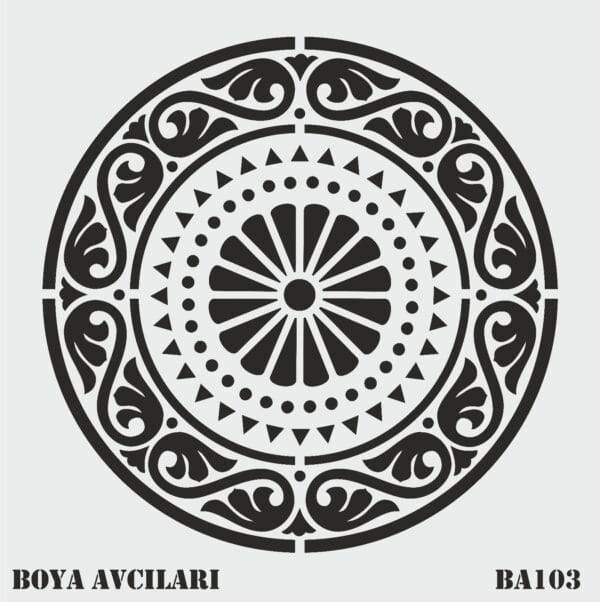 Boya Avcıları Ba 103 Stencil 70 x 70 Cm
