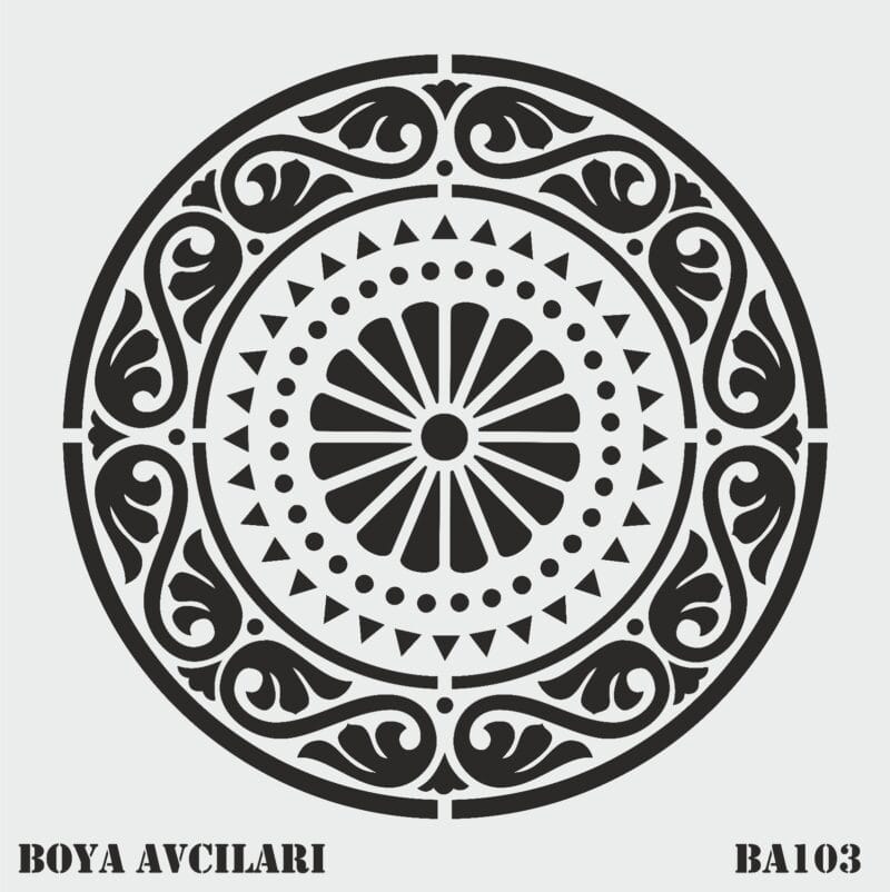 Boya Avcıları Ba 103 Stencil 70 x 70 Cm