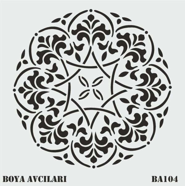 Boya Avcıları Ba 104 Stencil 70 x 70 Cm