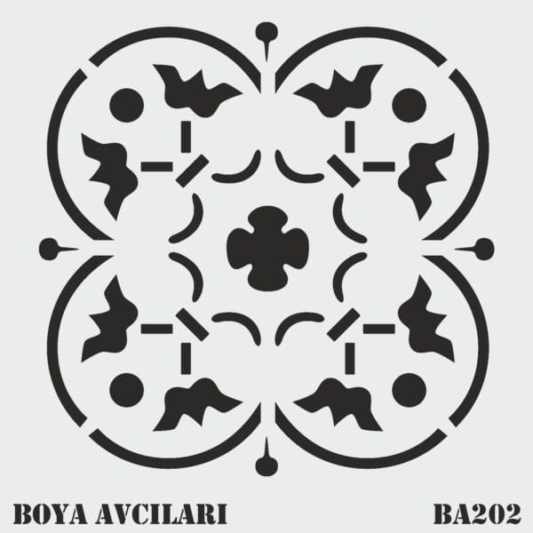 Boya Avcıları Ba 202 Stencil 60 x 60 Cm