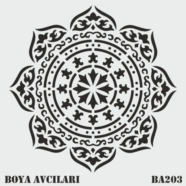 Boya Avcıları Ba 203 Stencil 60 x 60 Cm