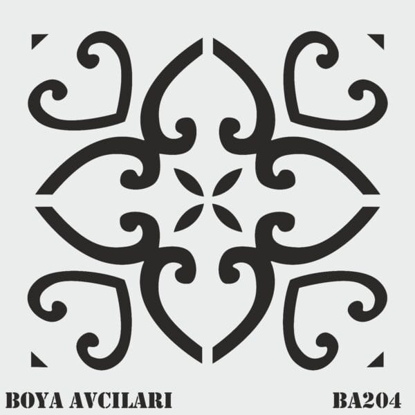 Boya Avcıları Ba 204 Stencil 60 x 60 Cm