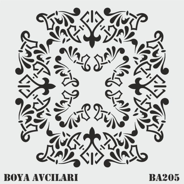 Boya Avcıları Ba 205 Stencil 60 x 60 Cm