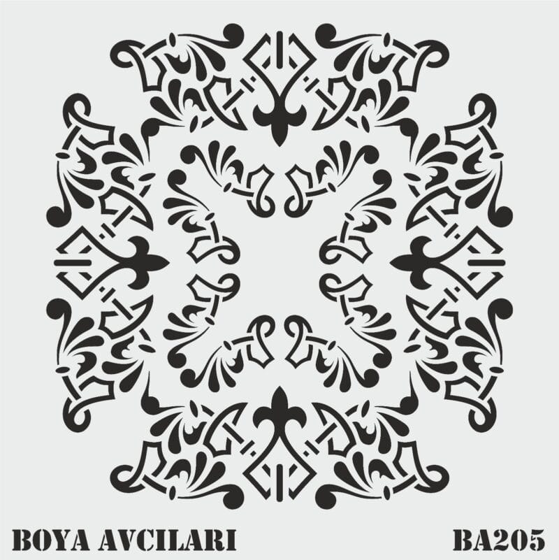 Boya Avcıları Ba 205 Stencil 60 x 60 Cm