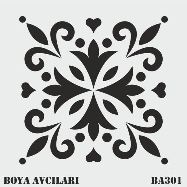 Boya Avcıları Ba 301 Stencil 40 x 40 Cm