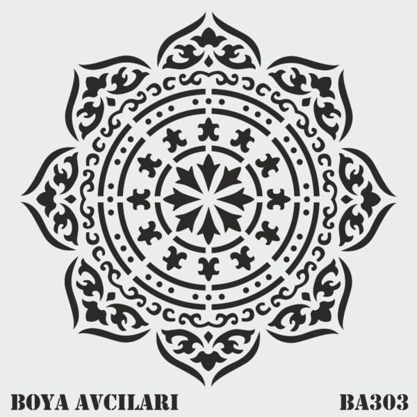 Boya Avcıları Ba 303 Stencil 40 x 40 Cm