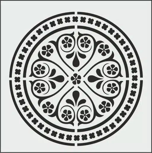 Boya Avcıları K 042 Stencil (25 x 25)