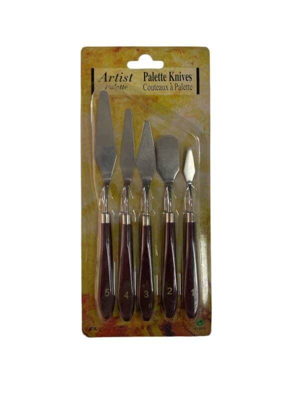 Palette Knives Metal Spatula 5li Set